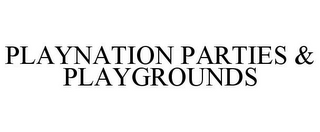 PLAYNATION PARTIES & PLAYGROUNDS