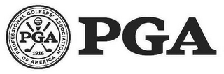 PGA 1916 PROFESSIONAL GOLFERS' ASSOCIATION OF AMERICA PGA