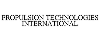 PROPULSION TECHNOLOGIES INTERNATIONAL