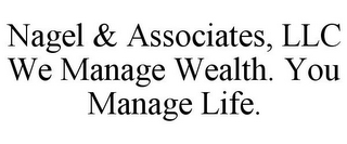 NAGEL & ASSOCIATES, LLC WE MANAGE WEALTH. YOU MANAGE LIFE.