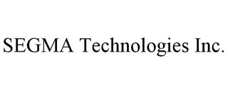 SEGMA TECHNOLOGIES INC.