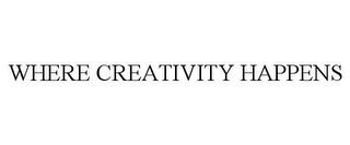 WHERE CREATIVITY HAPPENS