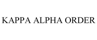 KAPPA ALPHA ORDER