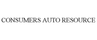 CONSUMERS AUTO RESOURCE