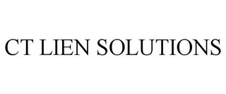 CT LIEN SOLUTIONS