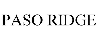 PASO RIDGE