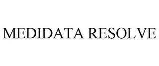 MEDIDATA RESOLVE