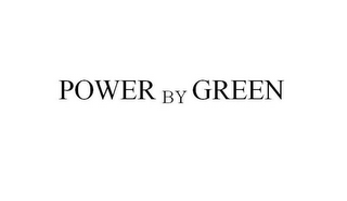 POWER BY GREEN