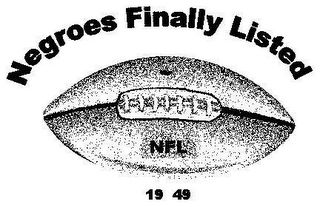 NEGROES FINALLY LISTED NFL 19 49