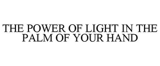 THE POWER OF LIGHT IN THE PALM OF YOUR HAND