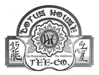 LOTUS HOUSE TEE CO. NO PRESERVATIVES NO ADDITIVES