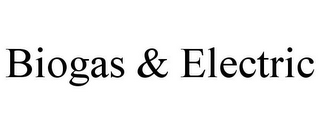 BIOGAS & ELECTRIC