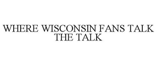 WHERE WISCONSIN FANS TALK THE TALK