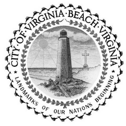 CITY · OF · VIRGINIA · BEACH · VIRGINIALANDMARKS OF OUR NATION'S BEGINNING