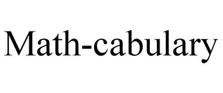 MATH-CABULARY