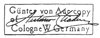 GUNTER VON AUE COPY OF ANTONIO STRADIVARIUS COLOGNE W. GERMANY