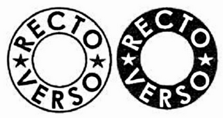 RECTO VERSO RECTO VERSO