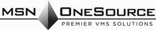 MSN ONESOURCE PREMIER VMS SOLUTIONS