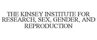 THE KINSEY INSTITUTE FOR RESEARCH, SEX, GENDER, AND REPRODUCTION