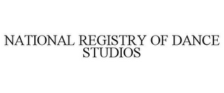 NATIONAL REGISTRY OF DANCE STUDIOS