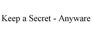 KEEP A SECRET - ANYWARE