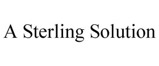 A STERLING SOLUTION