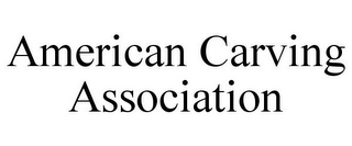 AMERICAN CARVING ASSOCIATION