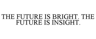 THE FUTURE IS BRIGHT. THE FUTURE IS INSIGHT.