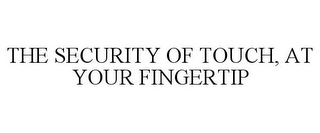 THE SECURITY OF TOUCH, AT YOUR FINGERTIP