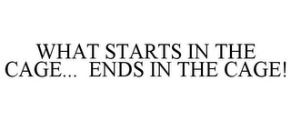 WHAT STARTS IN THE CAGE... ENDS IN THE CAGE!