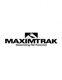 MAXIMTRAK MAXIMIZING F&I POTENTIAL