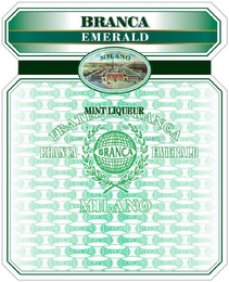 BRANCA EMERALD MILANO FRATELLI BRANCA MINT LIQUEUR BRANCA BRANCA EMERALD MILANO