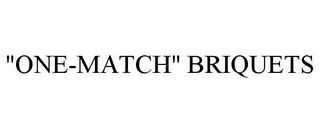 "ONE-MATCH" BRIQUETS