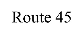 ROUTE 45