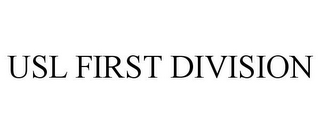 USL FIRST DIVISION