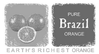 PURE BRAZIL ORANGE EARTH'S RICHEST ORANGE