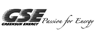 GSE GREENSUN ENERGY PASSION FOR ENERGY