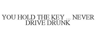 YOU HOLD THE KEY ... NEVER DRIVE DRUNK