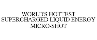 WORLD'S HOTTEST SUPERCHARGED LIQUID ENERGY MICRO-SHOT