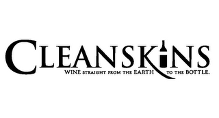 CLEANSK NS WINE STRAIGHT FROM THE EARTH TO THE BOTTLE.