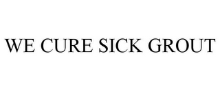 WE CURE SICK GROUT