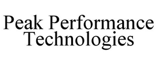 PEAK PERFORMANCE TECHNOLOGIES