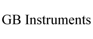 GB INSTRUMENTS