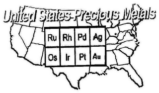 UNITED STATES PRECIOUS METALS RU RH PD AG OS IR PT AU