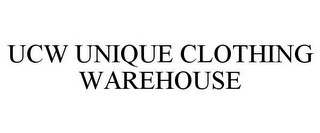 UCW UNIQUE CLOTHING WAREHOUSE