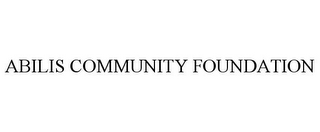 ABILIS COMMUNITY FOUNDATION