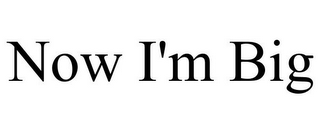 NOW I'M BIG