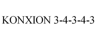 KONXION 3-4-3-4-3