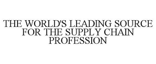 THE WORLD'S LEADING SOURCE FOR THE SUPPLY CHAIN PROFESSION