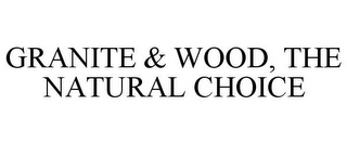 GRANITE & WOOD, THE NATURAL CHOICE